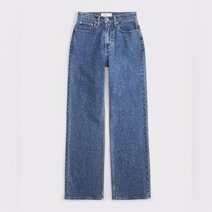 A&F Embellished The '90s Relaxed Jean High Rise